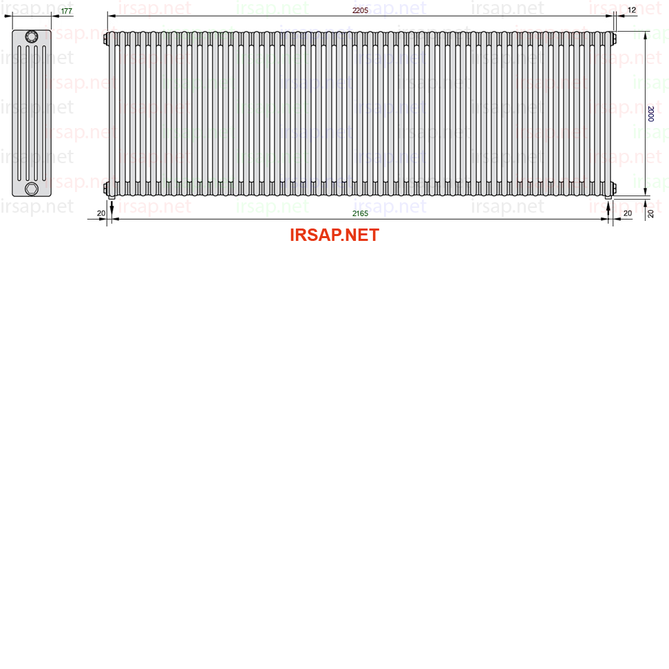 Радиатор IRSAP Tesi 52000/49 T16 CL 01